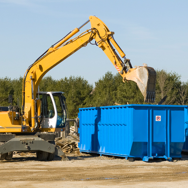 can i rent a residential dumpster for a construction project in Underwood IN